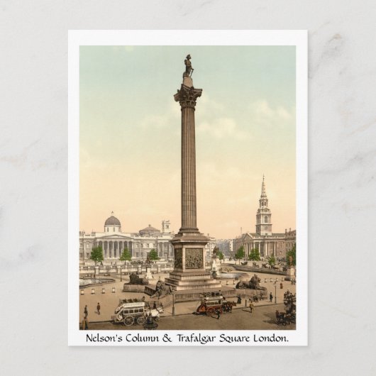  Engeland, Trafalgar Square London Briefkaart (Voorkant)