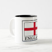 Engeland Tweekleurige Koffiemok (Voorkant links)