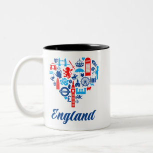engeland tweekleurige koffiemok