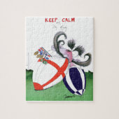 engeland v scoland rugby - ballen van tony fernand legpuzzel (Verticaal)