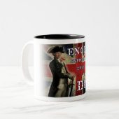 Engeland verwacht dat elk Man zijn plicht zal verv Tweekleurige Koffiemok (Voorkant links)