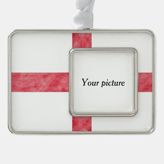 Engeland Verzilverd Omlijst Ornament (Voorkant)