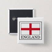 Engeland Vierkante Button 5,1 Cm (Voorkant /achterkant)