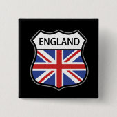 Engeland Vierkante Button 5,1 Cm (Voorkant)