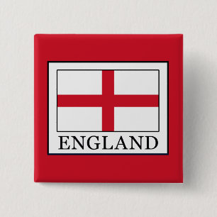 Engeland Vierkante Button 5,1 Cm