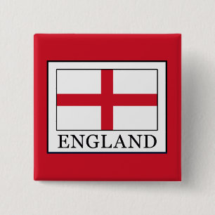 Engeland Vierkante Button 5,1 Cm