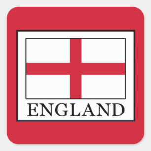 Engeland Vierkante Sticker