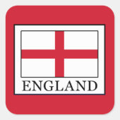 Engeland Vierkante Sticker (Voorkant)