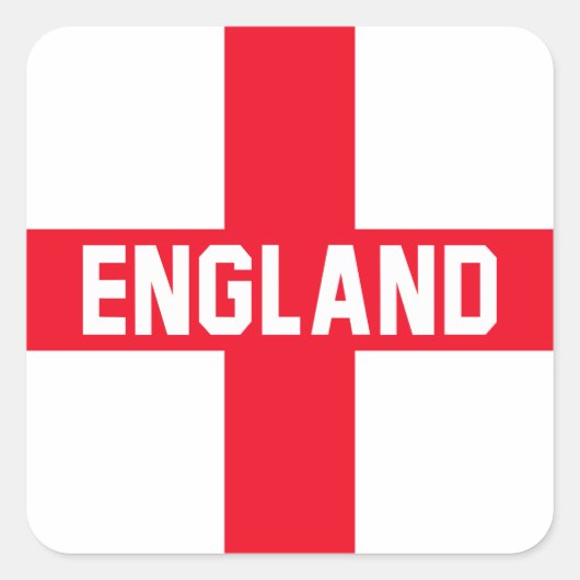 Engeland Vierkante Sticker (Voorkant)