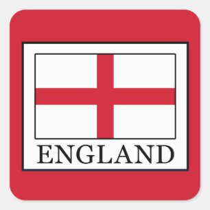 Engeland Vierkante Sticker