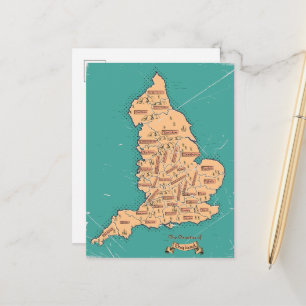 Engeland Vintage Counties Kaart