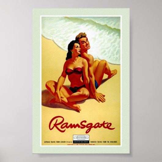 Engeland Vintage Reisposter Gerestaureerd Poster (Voorkant)