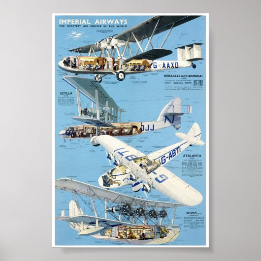 Engeland Vintage Reisposter Gerestaureerd Poster (Voorkant)