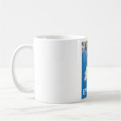 Engeland vintage reisposter. koffiemok (Links)