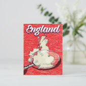 Engeland vintage stijl reisposter briefkaart (Staand voorkant)