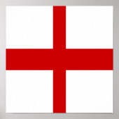 Engeland Vlag Engels Country Pride Home Poster (Voorkant)