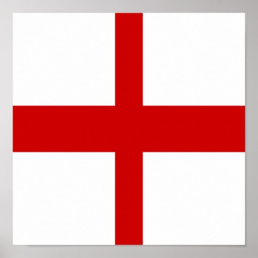 Engeland Vlag Engels Country Pride Home Poster (Voorkant)