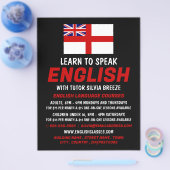 Engeland Vlag, Engelse taalcursus Advert Flyer (Enkel)