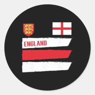Engeland Vlag Engelse Voetbal Fan Mannen Vrouwen K Ronde Sticker