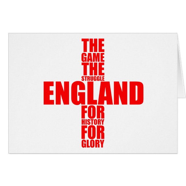 Engeland Vlag Football Team (Voorkant Horizontaal)