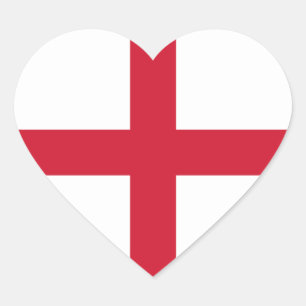 Engeland Vlag Hart Sticker