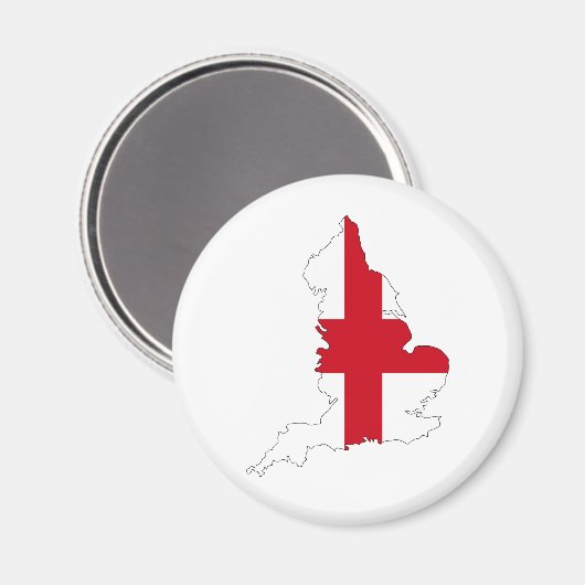 Engeland Vlag Kaart Verenigd Koninkrijk Land Vorm Magneet (Voorkant / Achterkant)