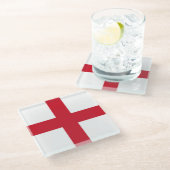 Engeland Vlag kustgebied Glazen Onderzetter (Schuin)