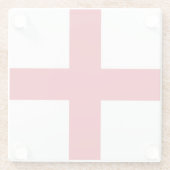 Engeland Vlag kustgebied Glazen Onderzetter (Achterkant)