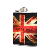 Engeland vlag Londen reis vakantie 4 namen Heupfles (Links)