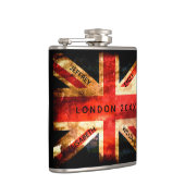 Engeland vlag Londen reis vakantie 4 namen Heupfles (Rechts)