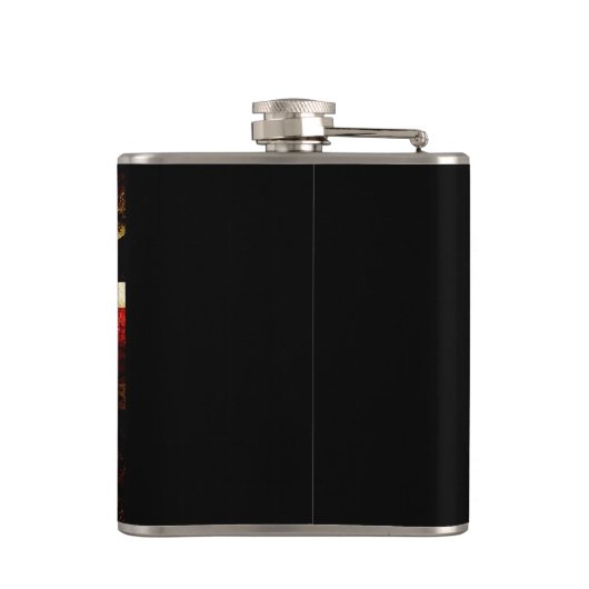 Engeland vlag Londen reis vakantie 4 namen Heupfles (Achterkant)