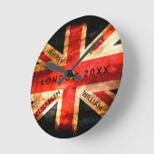 Engeland vlag Londen reis vakantie 4 namen Ronde Klok (Hoek)