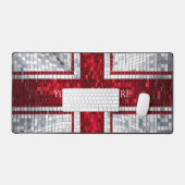 Engeland vlag mozaïek ontwerp bureaumat (Keyboard & Muis)
