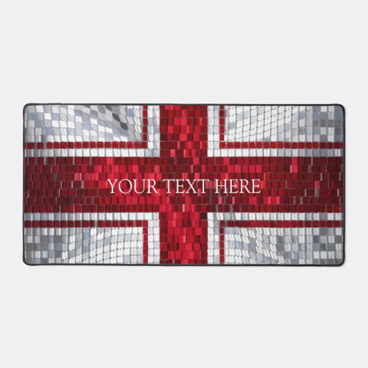Engeland vlag mozaïek ontwerp bureaumat (Voorkant)