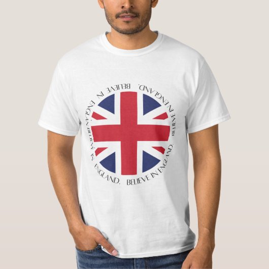 Engeland Vlag Patriottische Kleding T-shirt (Voorkant)