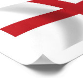 Engeland Vlag Poster Print (Hoek)
