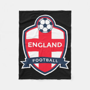 Engeland Vlag Retro Voetbal Engelse Fan T-shirt Fleece Deken