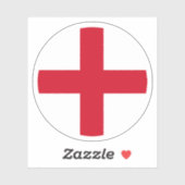 Engeland Vlag Ronde Sticker (Vel)