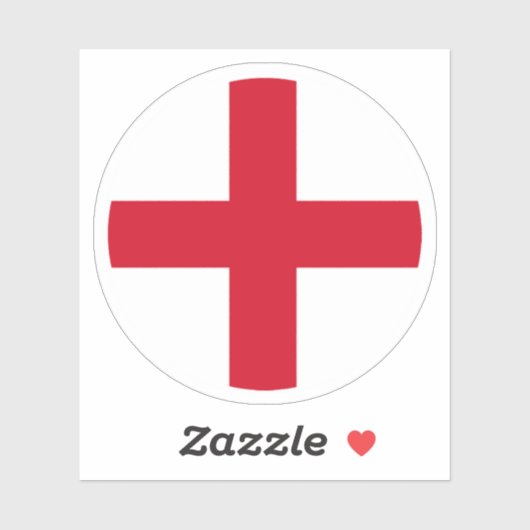 Engeland Vlag Ronde Sticker (Vel)
