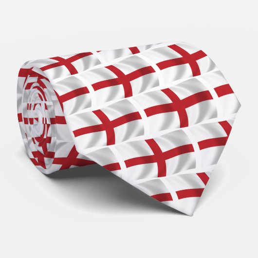 Engeland Vlag Stropdas (Opgerold)