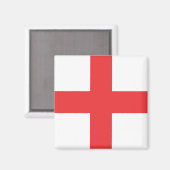 Engeland Vlag Vierkante Magneet (Voorkant / Achterkant)