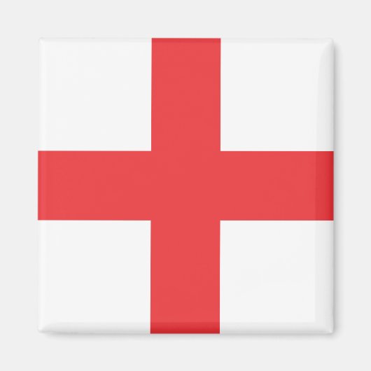 Engeland Vlag Vierkante Magneet (Voorkant)