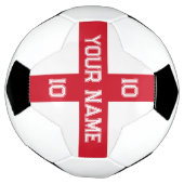 Engeland vlag voetbal met aangepast rugnummer (Gedraaid)
