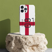 Engeland Vlag Voetbal Trots Aangepaste Naam Nummer iPhone Hoesje