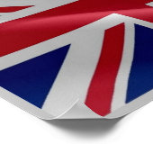 Engeland - Vlag Waving United Kingdom - Poster (Hoek)