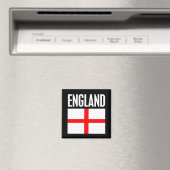 Engeland Vlag Zwart Magneet (Insitu (Vaatwasser))