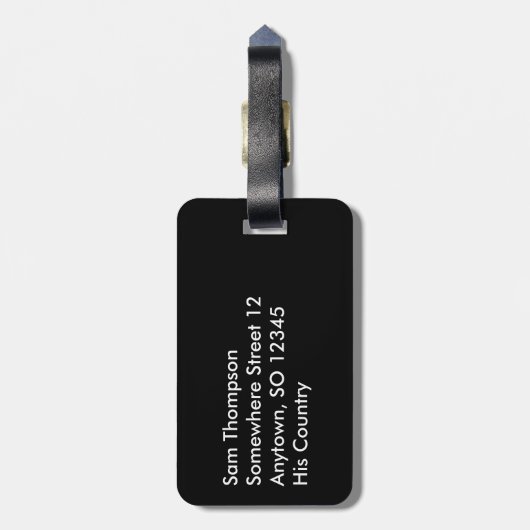 Engeland Voetbal 2016 Fan Uitrusting Bagagelabel (Achterkant verticaal)