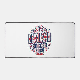 Engeland Voetbal 2026 Voetbal Vet Land Typografie Bureaumat