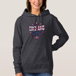 Engeland Voetbal 2026 Voetbal Vet Land Typografie Hoodie