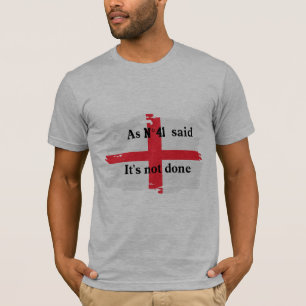 Engeland Voetbal Fan Quote No 41 T-Shirt